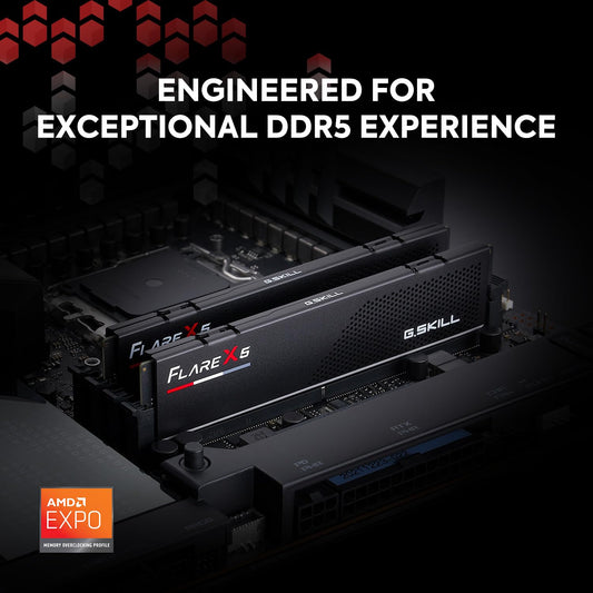 GSKILL FLARE X5 64GB (32GBX2) 6000MHZ CL30 DDR5 RAM F5-6000J3040G32GX2-FX5