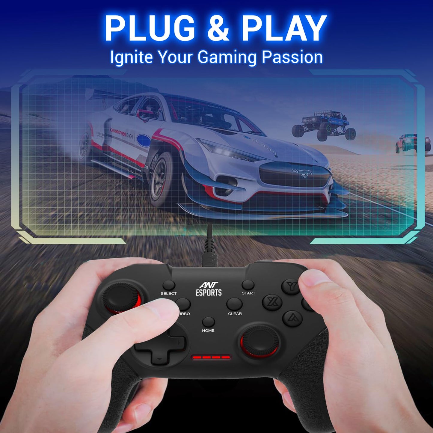 ANT ESPORTS GP100 WIRED GAMEPAD