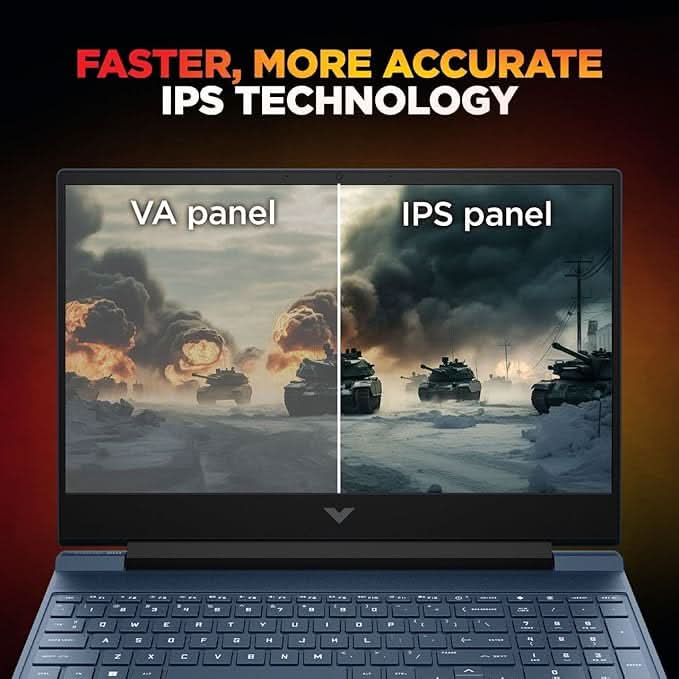 HP Smartchoice Victus, AMD Ryzen 7 7445HS 4GB NVIDIA GeForce RTX 2050 - (16 GB/512 GB SSD/Windows 11 Home) FHD,144Hz, 300 nits,15.6'', M365 Office24, Blue, 2.29kg,15-fb3122AX Gaming Laptop