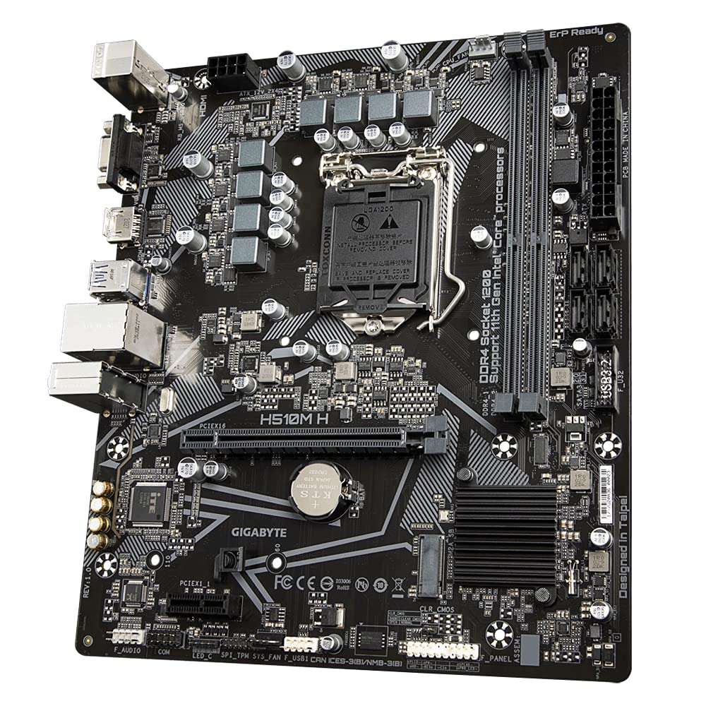 GIGABYTE GA-H510M-H INTEL LGA1200 MOTHERBOARD