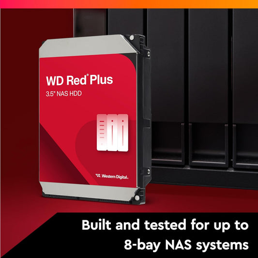 Western Digital 4TB Red Plus NAS Internal Hard Drive HDD WD40EFPX
