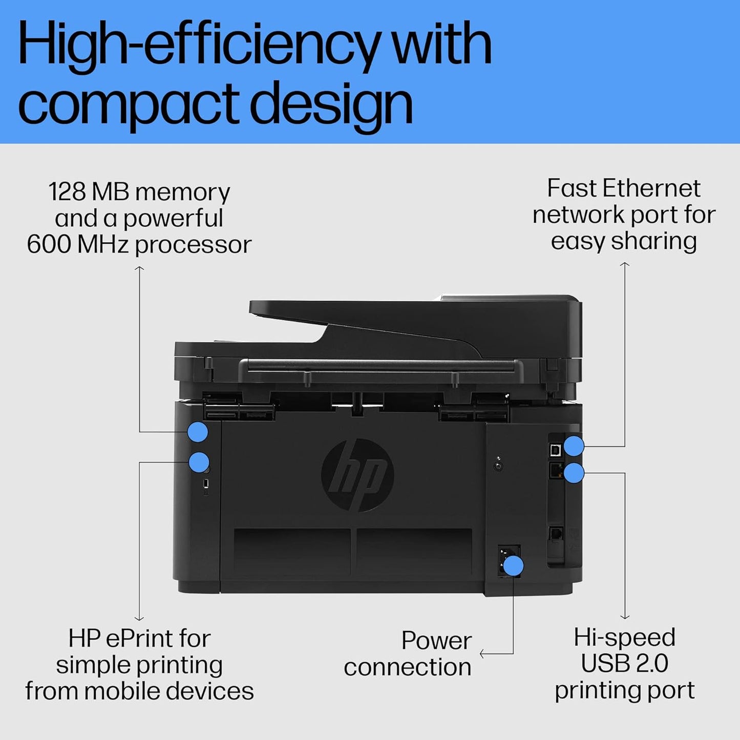 HP 128FN ALL-IN-ONE MONOCHROME LASERJET PRO PRINTER