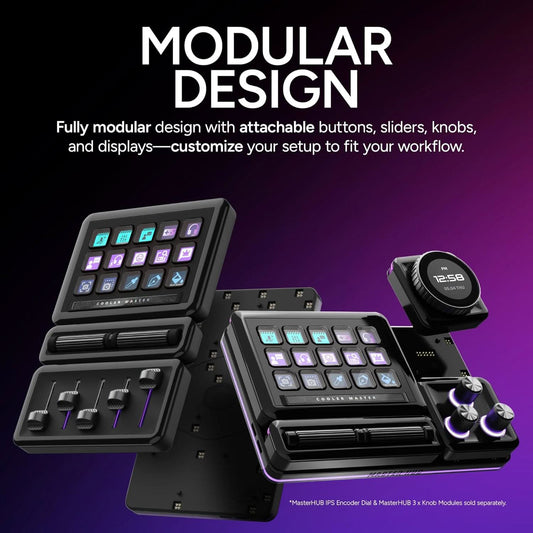 Cooler Master MasterHUB Modular Controller Stream Kit with Knob & Encoder