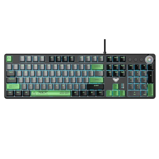 Aula F2088Pro Black Grey Green Mechanical Gaming Keyboard