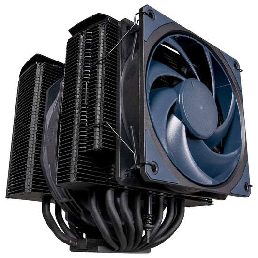 COOLER MASTER MASTERAIR MA824 STEALTH 120MM DUAL TOWER CPU AIR COOLER (MAM-D8PN-318PK-R1)