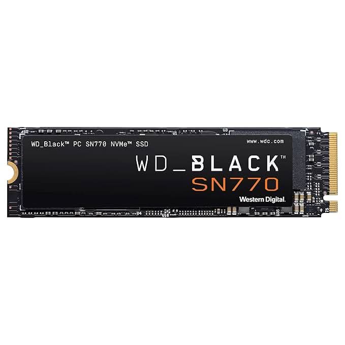 Western Digital Black 500GB SN770 Nvme SSD