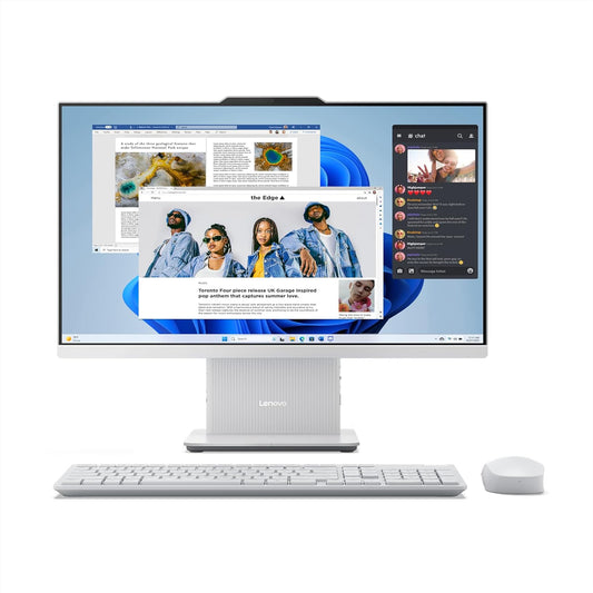 Lenovo IdeaCentre AIO 13th Gen Core i3-1315U 24" FHD IPS (8GB RAM/512GB SSD/Windows11/Office 24/3Wx2 Harman Speakers/Wireless EOS Keyboard & Mouse, Cloud Grey), F0HN00PGIN All-in-One Desktop