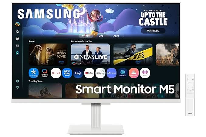 Samsung 27 Inch FHD M5 Smart Monitor with Smart TV Experience LS27FM501EWXXL