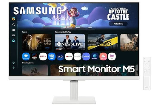 Samsung 27 Inch FHD M5 Smart Monitor with Smart TV Experience LS27FM501EWXXL