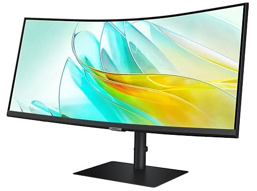 Samsung 34 Inch ViewFinity S6 Curved Monitor Ultrawide WQHD LS34C650UAWXXL