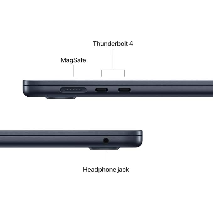 Apple 15-inch MacBook Air M5 chip with 10 core CPU and 10 core GPU, 16GB, 512GB SSD - Midnight