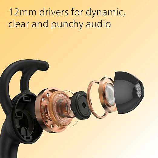Philips In-Ear Sports Wired Earphones with Mic Black 1009BKHPWRD