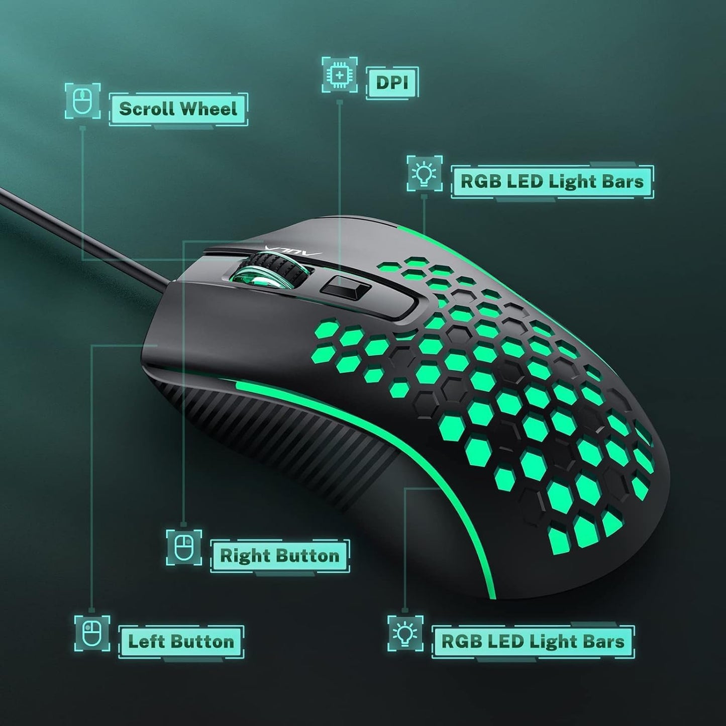 AULA S11 BLACK GAMING MOUSE