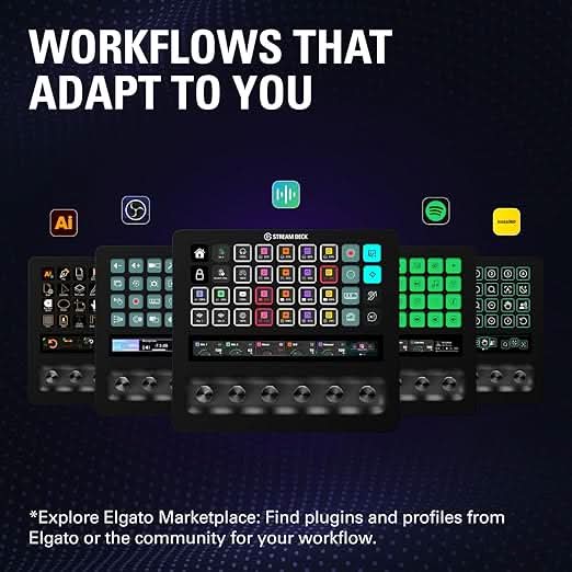 Elgato Stream Deck + XL – Customizable Control Platform with Macro Keys for PC and Mac