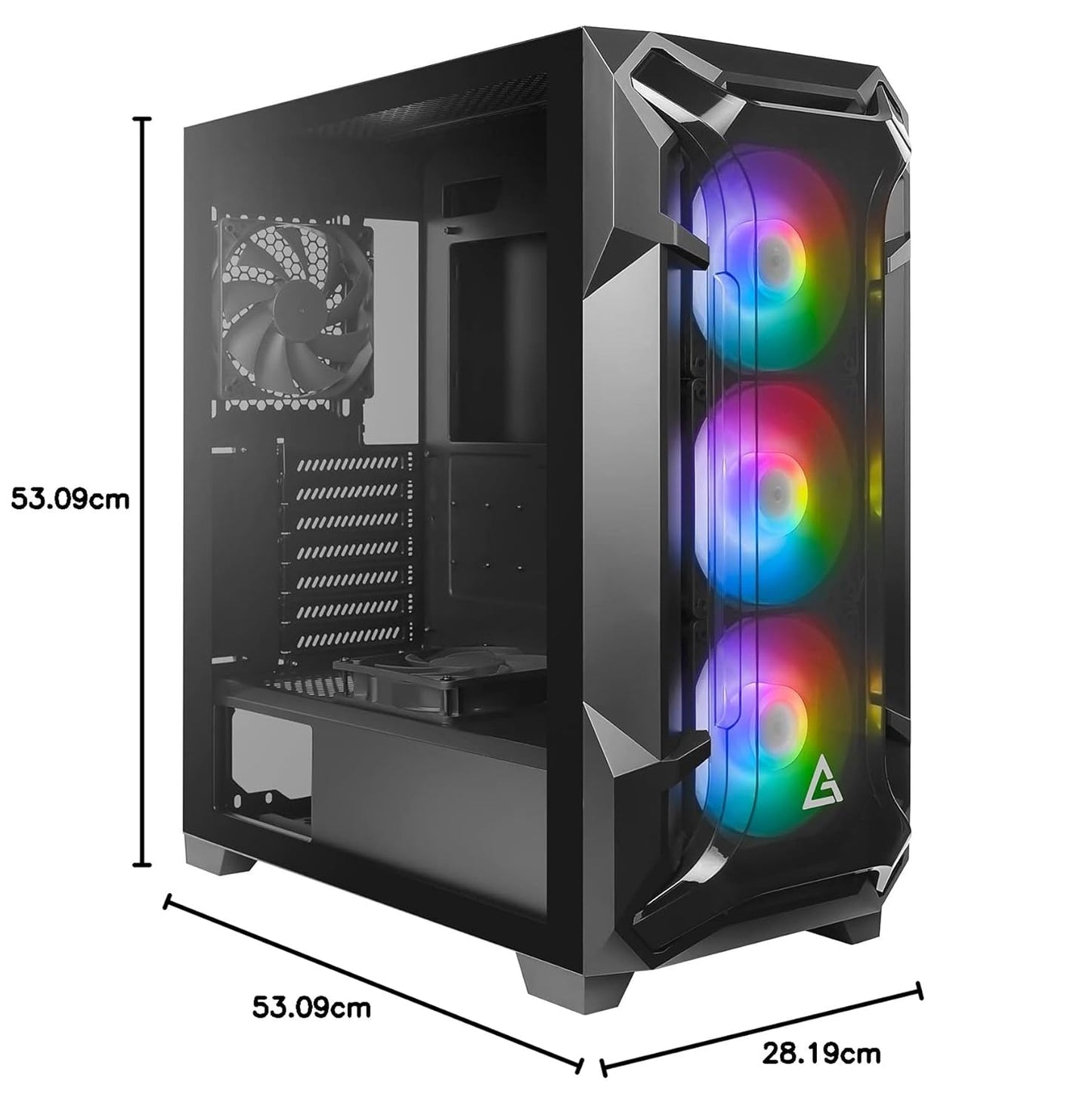 ANTEC DF600 FLUX ARGB (ATX) MID TOWER CABINET (BLACK)