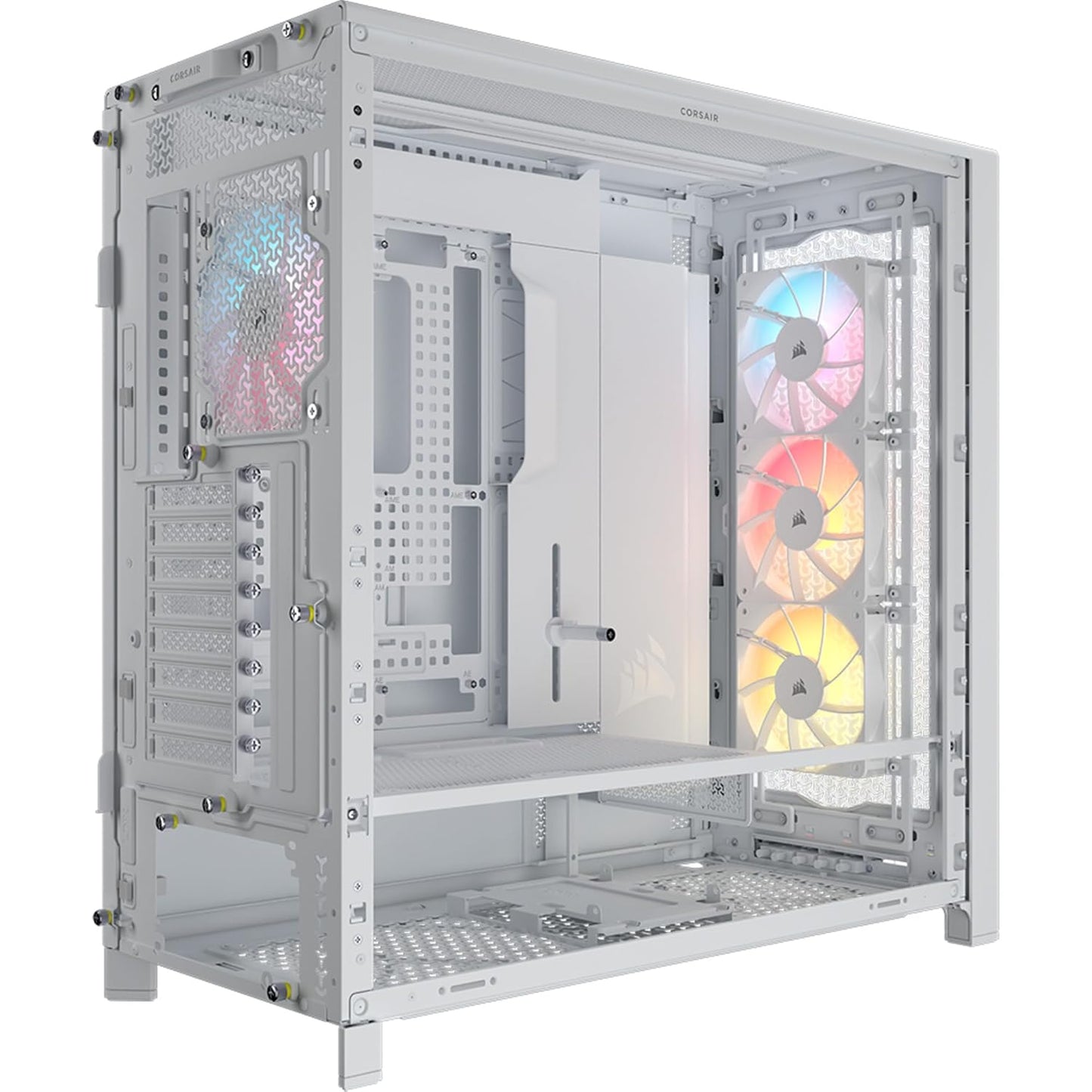 CORSAIR Frame 5000D RS ARGB Modular Mid-Tower PC Case, White (CC-9011310-WW)