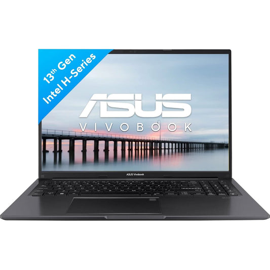 ASUS Vivobook 16 (2023), Intel Core i5-13500H 13th Gen, 16 inch (40.64 cm) FHD+, Thin & Light Laptop (16GB/512GB SSD/Intel Iris X?/Win 11/Office 2021/Backlit KB/Fingerprint/Black/1.88 kg), X1605VA-MB541WS