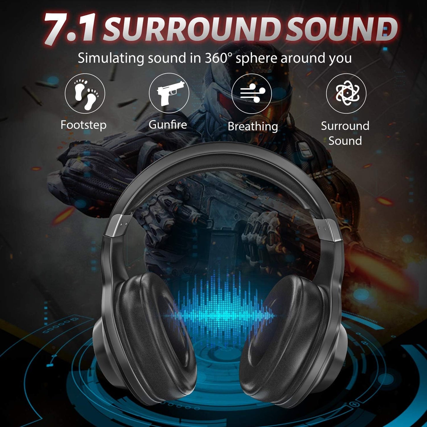 EDIFIER G2 II GAMING HEADSET, SURROUND STEREO SOUND WIRED HEADPHONES