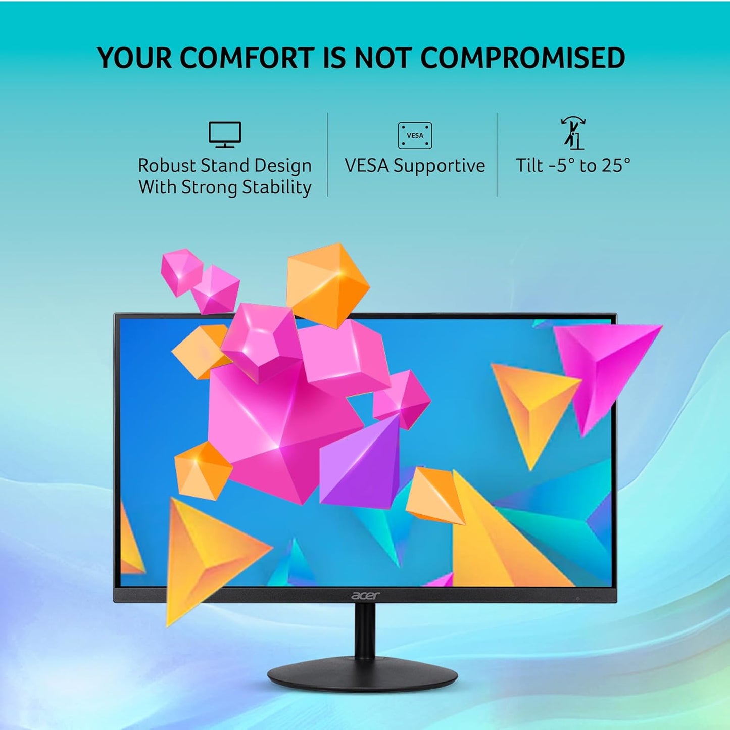Acer SA322QU 31.5 Inch WQHD 2560x1440 Resolution IPS Ultra Slim (7.2mm) Backlit LED LCD Monitor