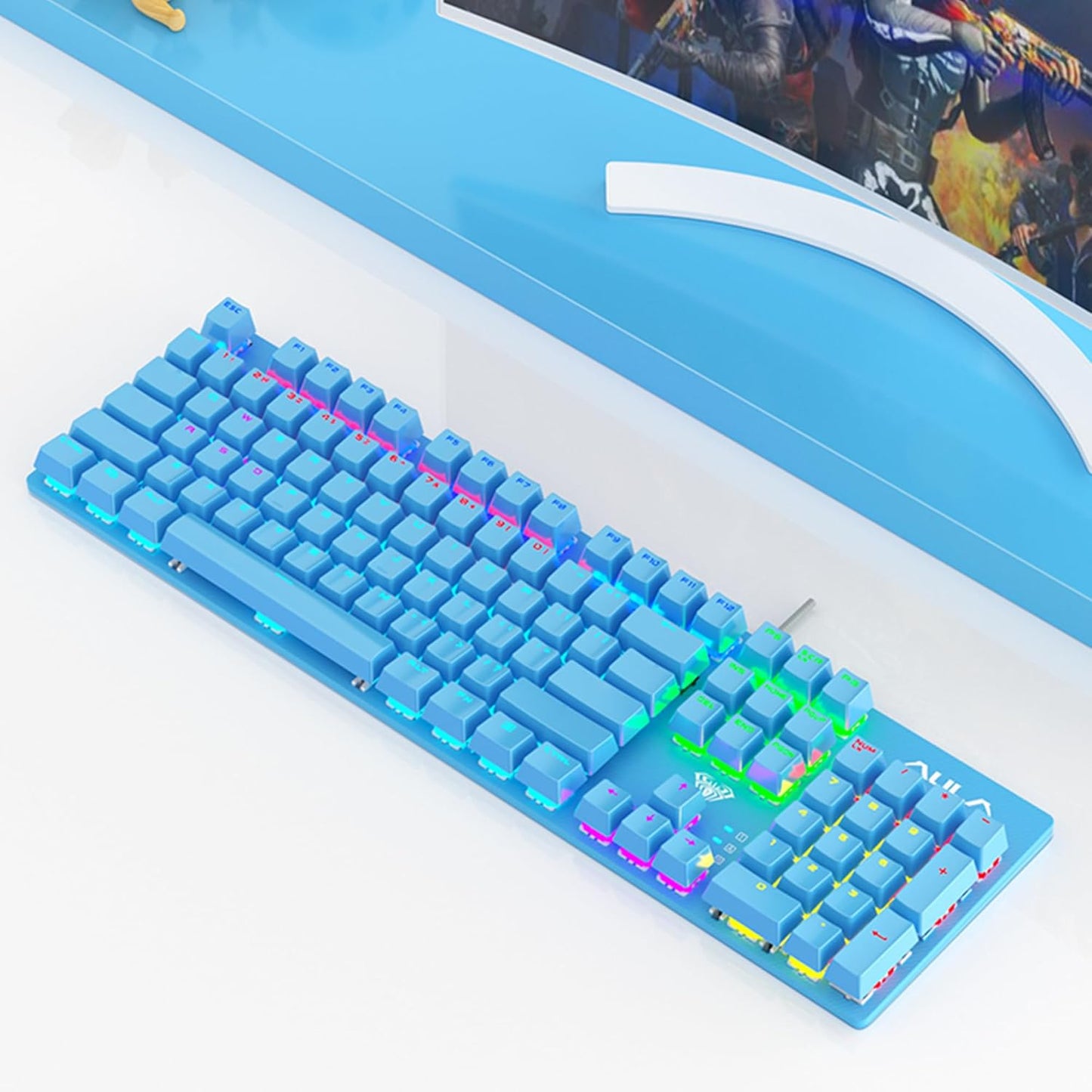S2022 MECHANICAL WIRED GAMING KEYBOARD (BLUE)