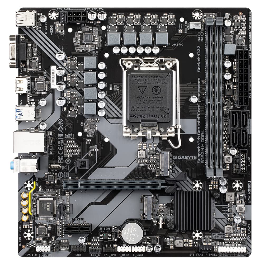 GIGABYTE B760M H DDR5 MOTHERBOARD