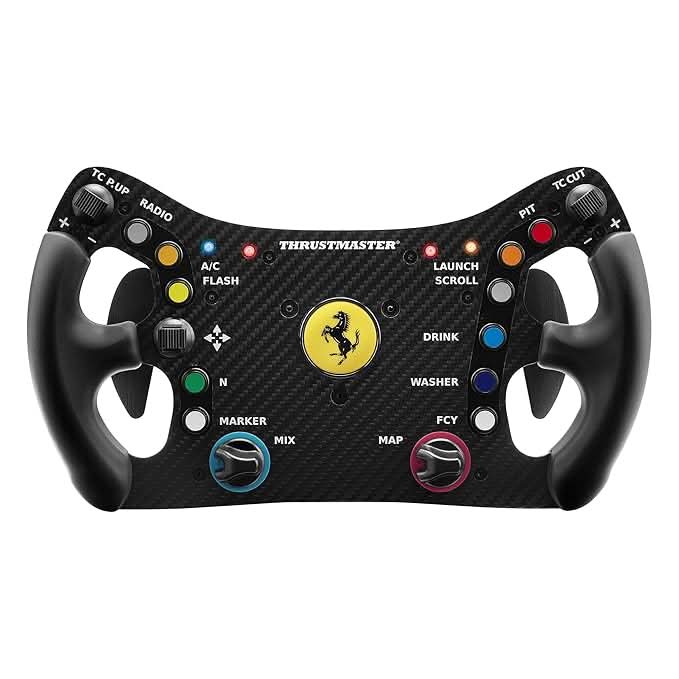 Thrustmaster Ferrari 488 GT3 Wheel Add-On, Racing Wheel Rim, PC, PS5, PS4, Xbox Series X|S, Xbox One, Officially Licensed by Ferrari