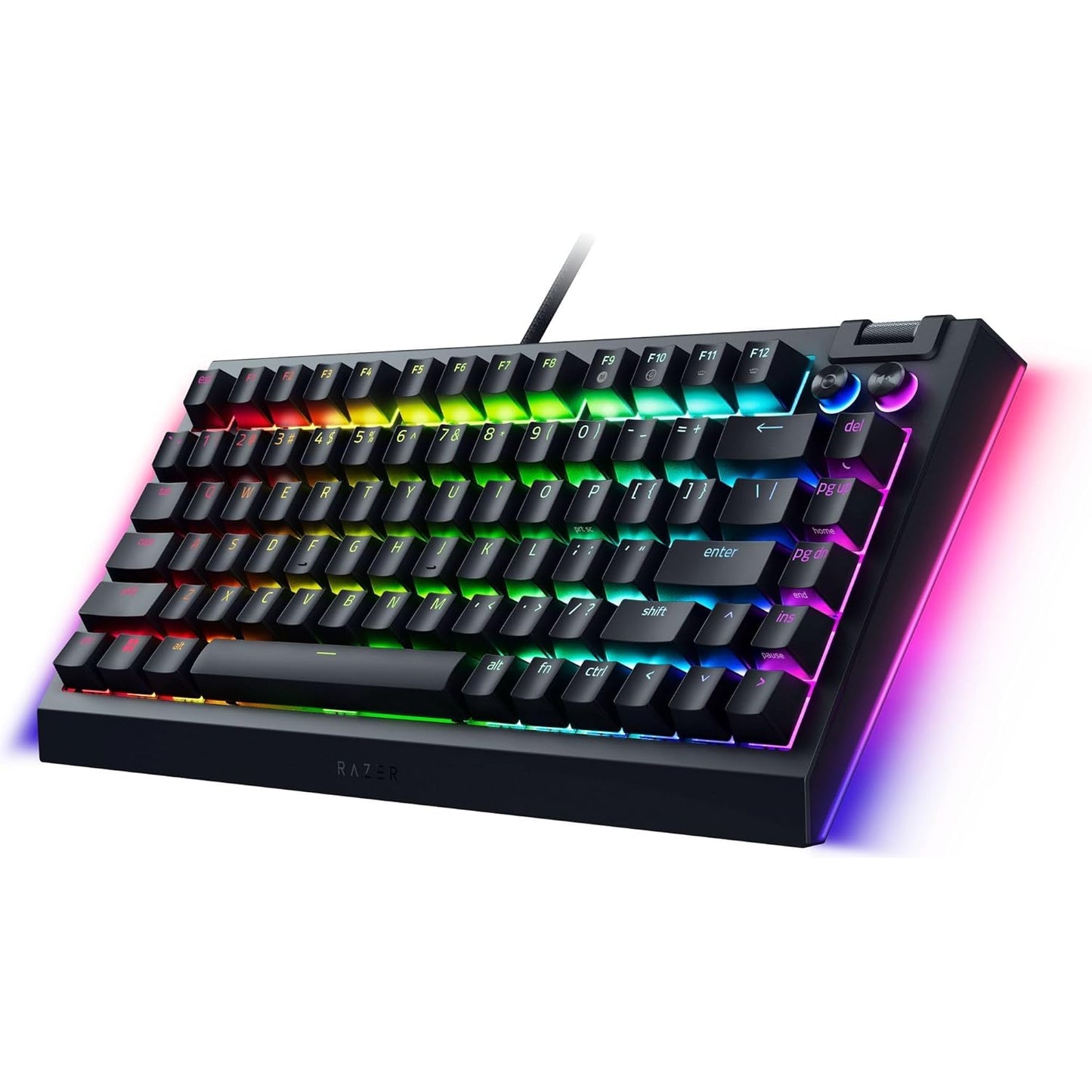 Razer BlackWidow V4 75% - Hot-swappable Mechanical Gaming Keyboard - US Layout - FRML