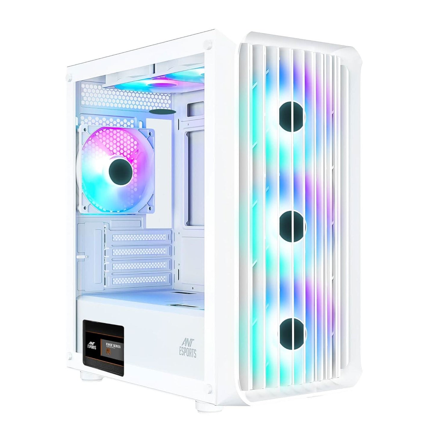 Ant Esports 205 Mini 6F ARGB (M-ATX) Mini Tower Cabinet (White)