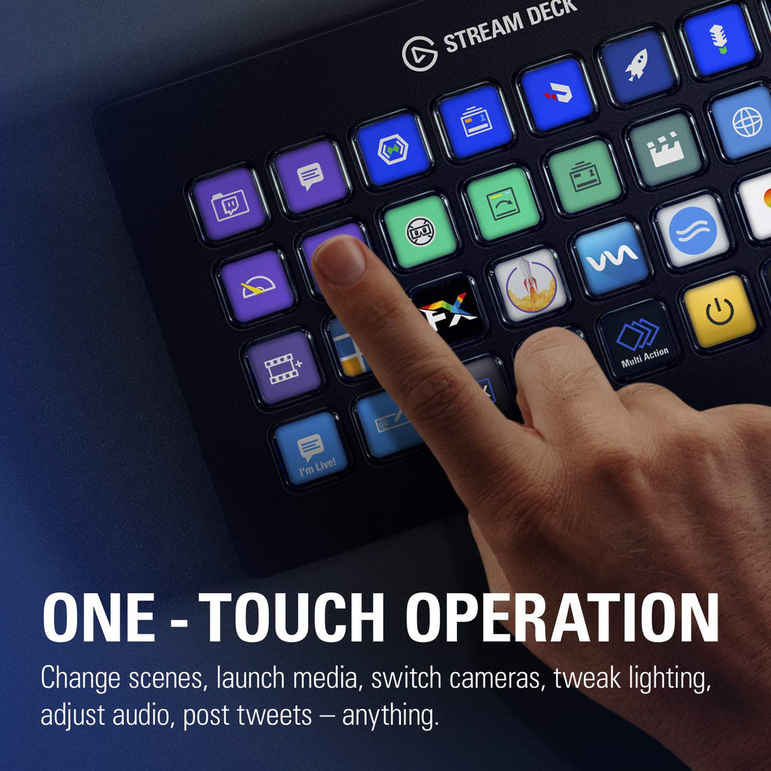 ELGATO STREAM DECK XL - ADVANCED STREAM CONTROL WITH 32 CUSTOMIZABLE L