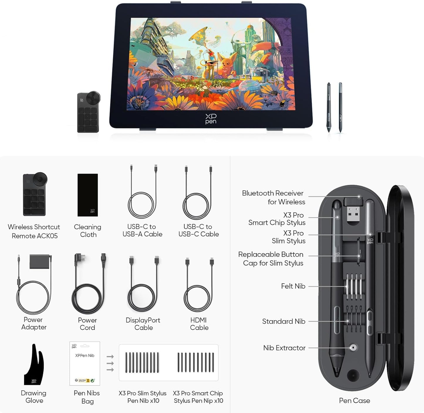 XPPen Artist Pro 24 (Gen2) 4k Full-Laminated Screen