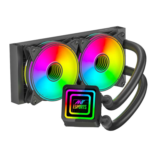 ANT ESPORTS ICE-INFINITE 240 ARGB CPU LIQUID COOLER - BLACK