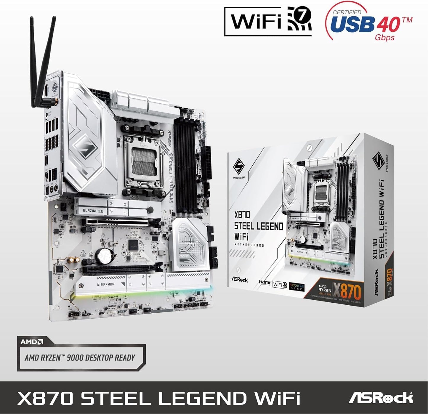 ASROCK X870 STEEL LEGEND WIFI MOTHERBOARD