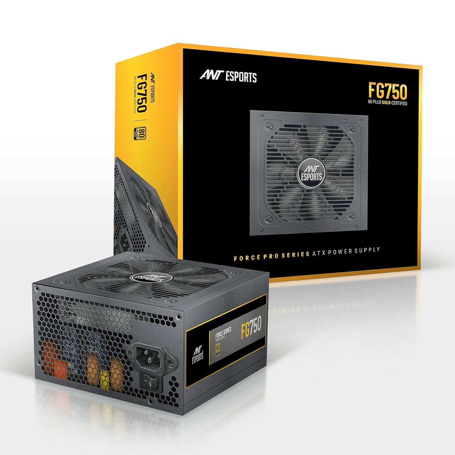 ANT ESPORTS FG750 V2 80 PLUS GOLD CERTIFIED MODULAR GAMING POWER SUPPLY