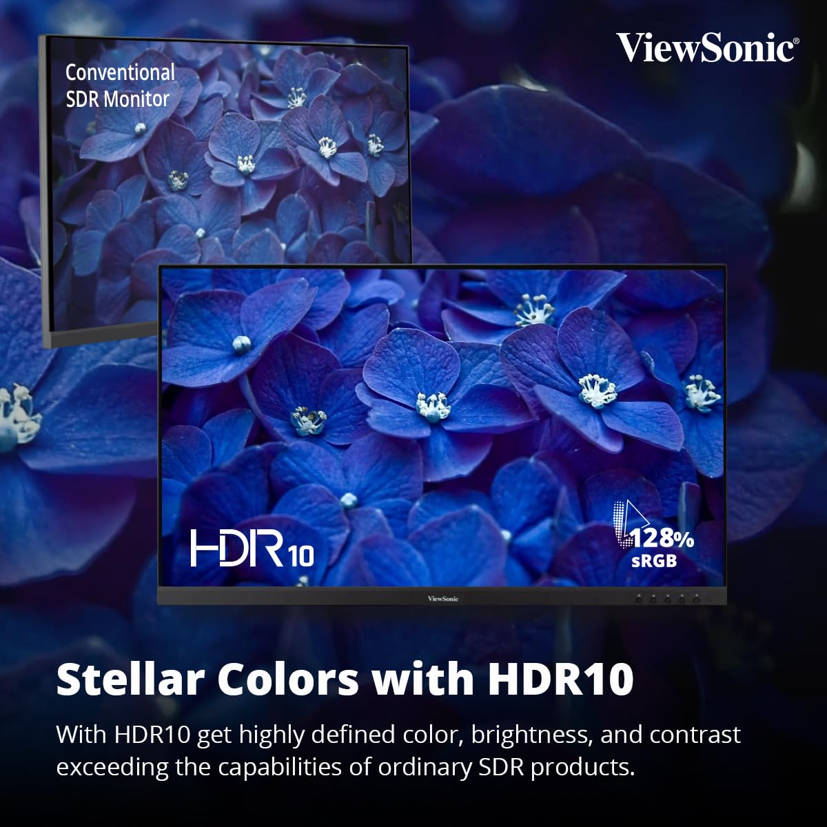 ViewSonic VA2709U-4K 68.58 Cm (27") SuperClear IPS 4k UHD Monitor | Single Cable Solution | 65W Laptop Charge Back | HDR10 | Eye ProTech | Dual Speaker HDMI | DP | USB-C