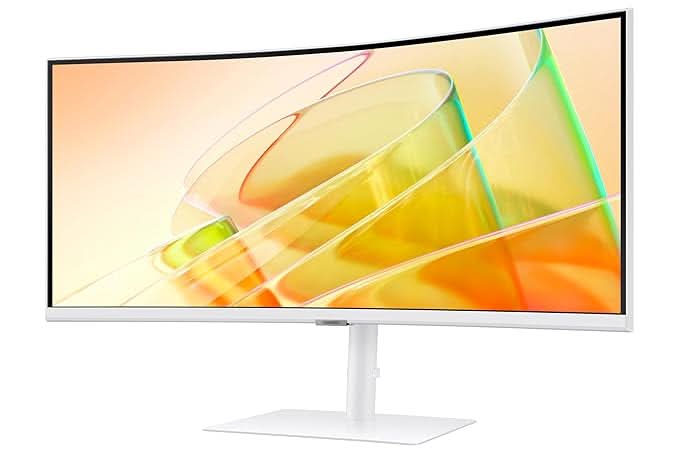 Samsung 34 Inch ViewFinity S6 Curved Monitor with Thunderbolt 4 Ultrawide WQHD Monitor LS34C650TAWXXL