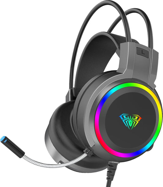 S608 WIRED GAMING HEADSET |RGB MIC (BLACK)
