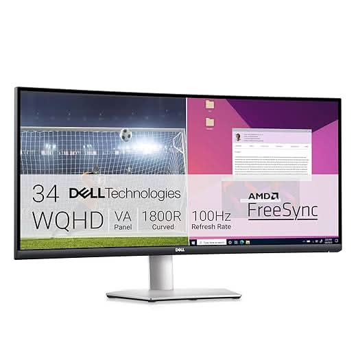 Dell S3423DWC 34 Inch WQHD Curved USB-C Monitor