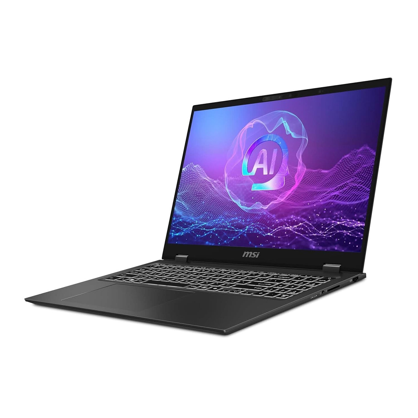 MSI PrestigePro 16 AI,Intel Series 2 Core Ultra 7 255H,41CM UHD+ OLED 60Hz Thin & Light Laptop(32GB/1TB NVMe SSD/Windows 11 Home/Office 2021/GeForce RTX 4050,GDDR6 6GB/Stellar Gray/1.6Kg)B2HVEG-253IN