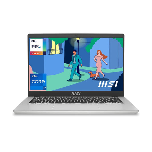 MSI Modern 14, Intel 12th Gen. i7-1255U, 36CM FHD 60Hz Laptop(16GB/512GB NVMe SSD/Windows 11 Home/MSO 2021/Intel Iris Xe Graphics/Urban Silver/1.4Kg), C12MO-1298IN