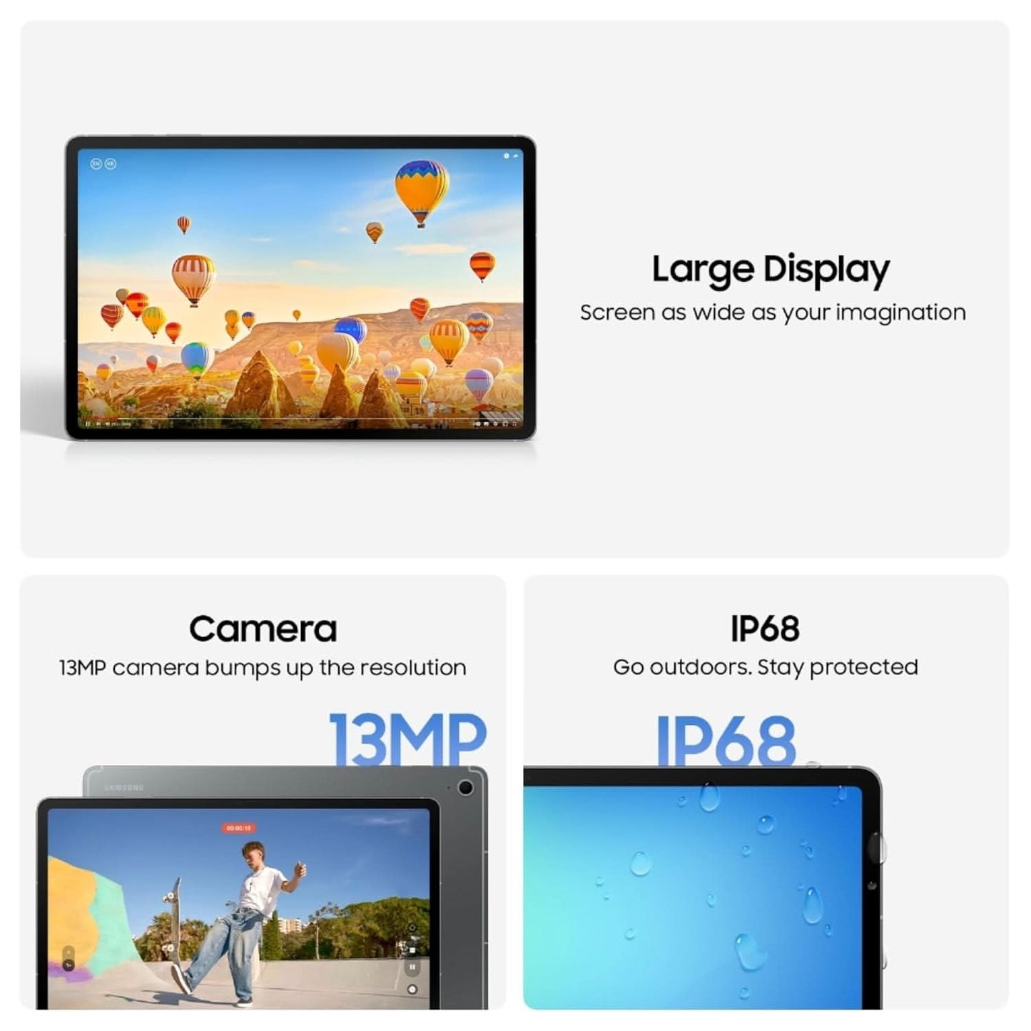 SAMSUNG GALAXY TAB S10FE PLUS 12GB RAM 256GB ROM WiFi and 5G