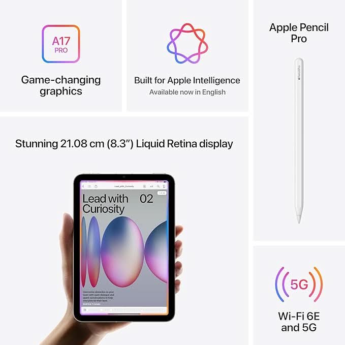 Apple iPad mini A17 Pro Wi-Fi and Cellular 512GB - Space Grey