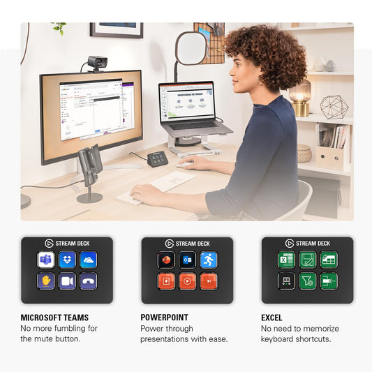 ELGATO STREAM DECK MINI - LIVE CONTENT CREATION CONTROLLER WITH 6 CUSTOMIZABLE LCD KEYS