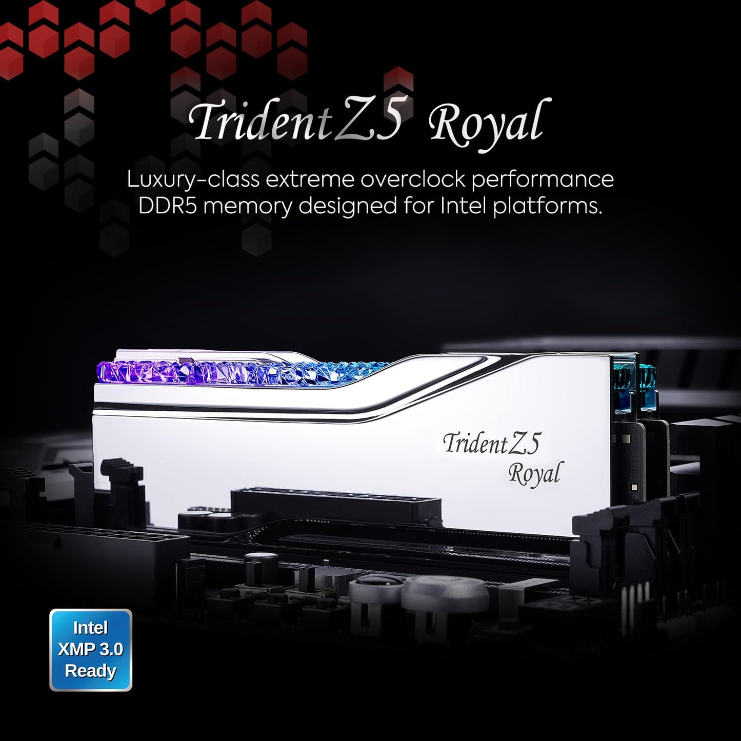 G.SKILL TRIDENT Z5 ROYAL INTEL XMP 32GB (2X16GB) DDR5 7200 MHZ F5-7200J3445G16GX2-TR5S RAM