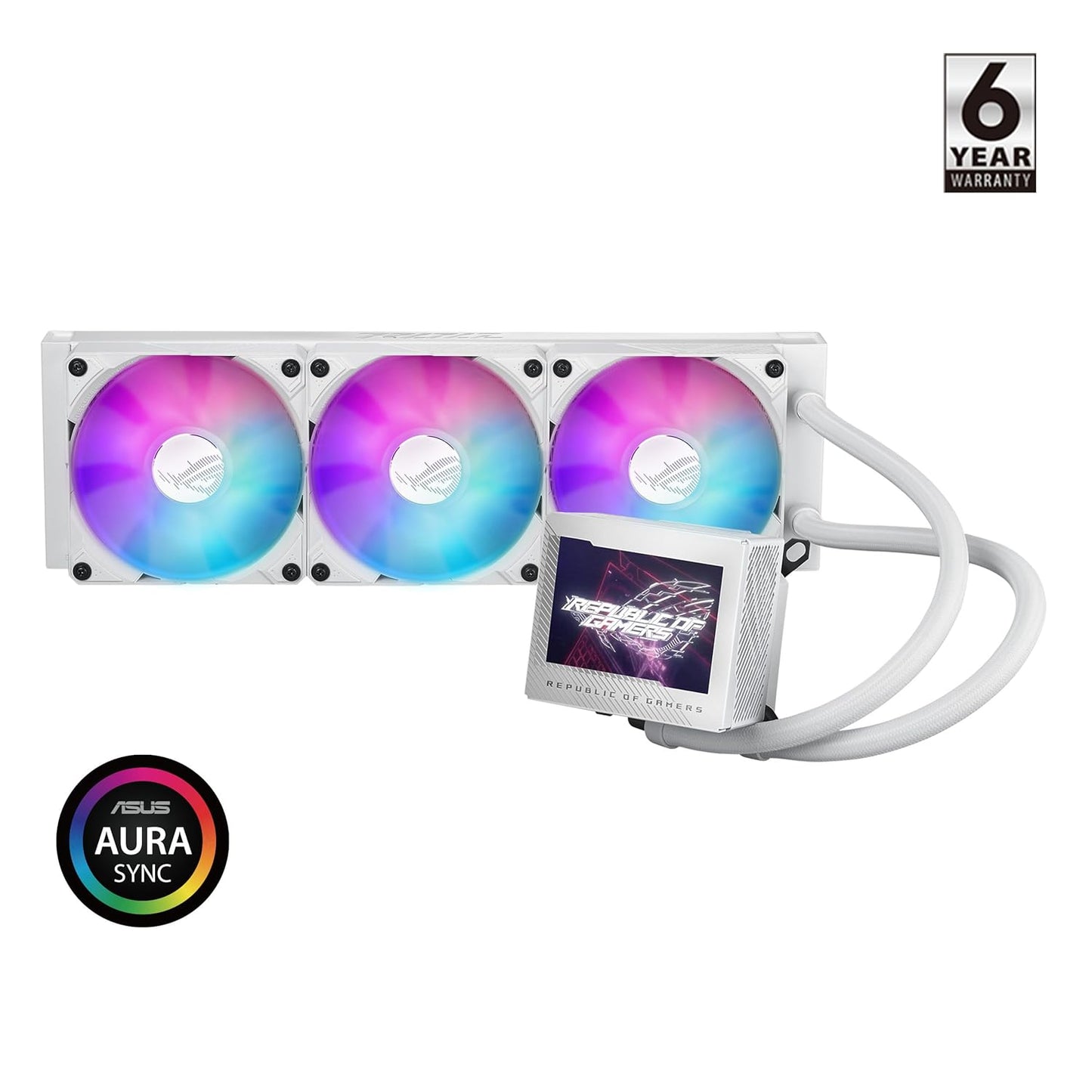 ASUS ROG RYUJIN III 360 ARGB 360MM CPU LIQUID COOLER (WHITE) (ROG-RYUJIN-III-360-ARGB-WHITE)