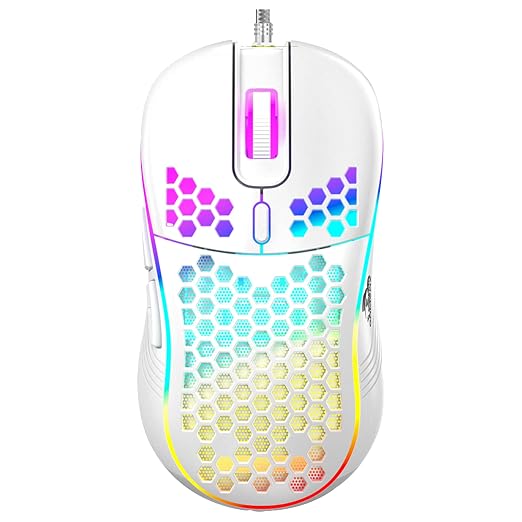 TAG Gamerz Fusion RGB USB Wired Gaming Mouse White