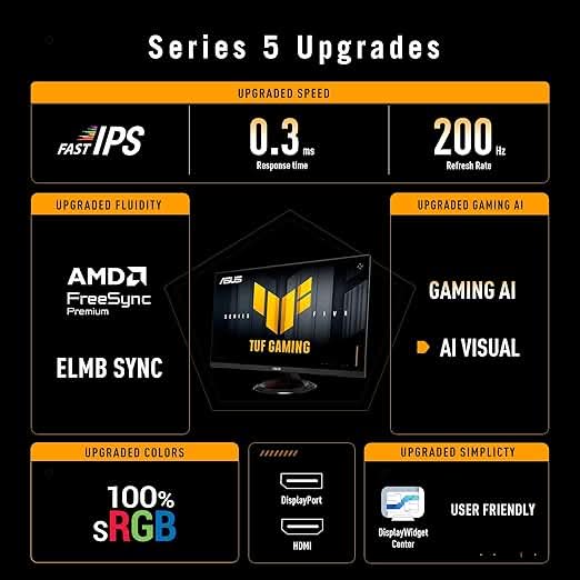 ASUS TUF Gaming Series 5 VG279Q5R 27 Inch Full HD IPS Gaming Monitor