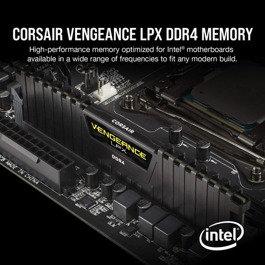 CORSAIR VENGEANCELPX64GB (2X 32GB) DDR4 3200(PC4-25600) C161.35V DESKTOP MEMORY -BLACK