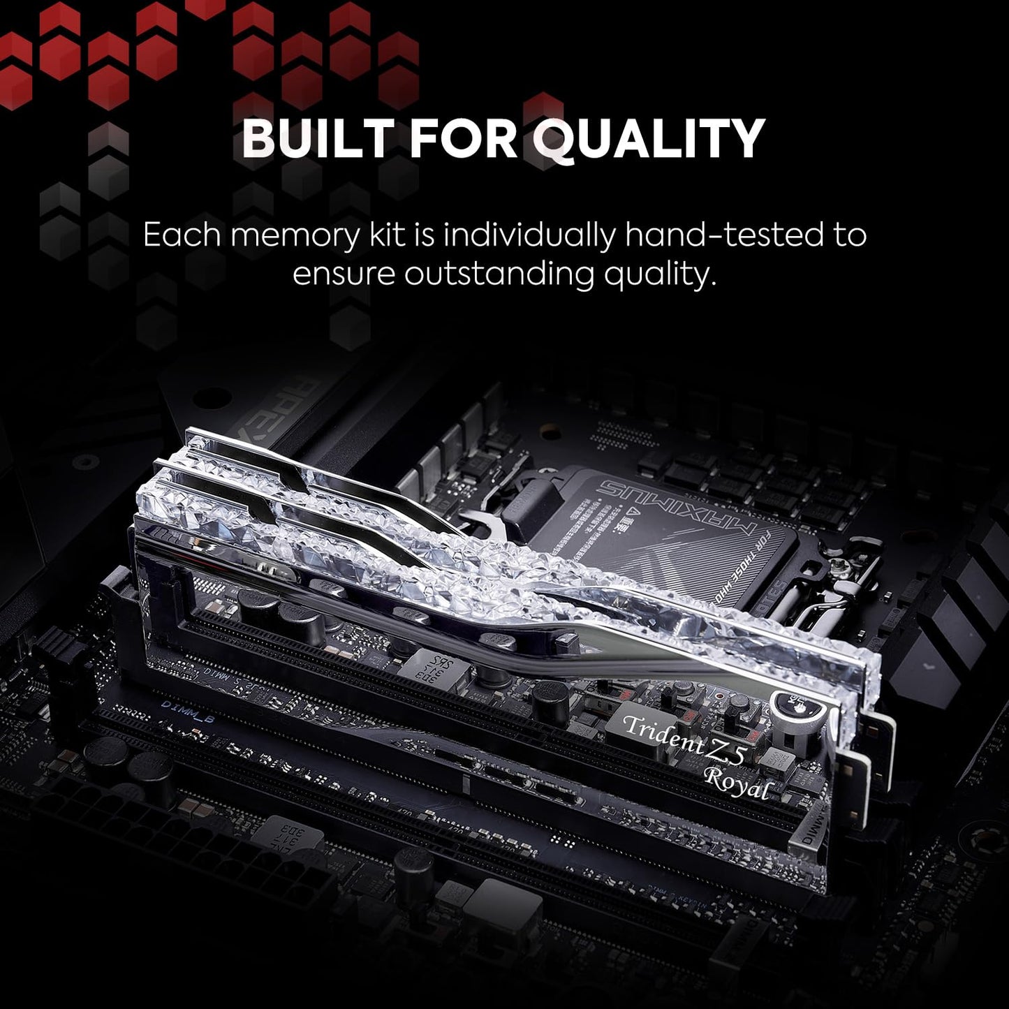 G.SKILL TRIDENT Z5 ROYAL INTEL XMP 32GB (2X16GB) DDR5 7200 MHZ F5-7200J3445G16GX2-TR5S RAM