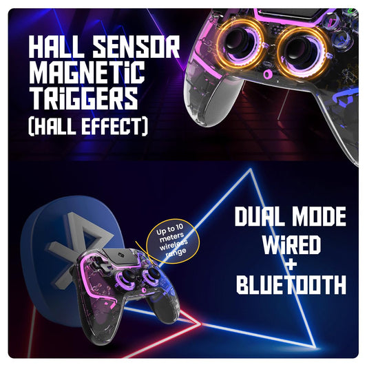 COSMIC BYTE QUANTUM (TRANSPARENT BLACK) GAMEPAD