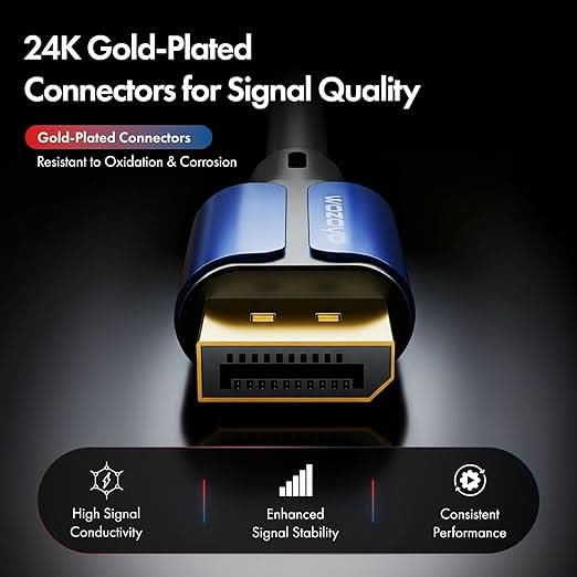 Wozoyo DisplayPort Cable 2.0 Compliant - 2Meter, Series 1